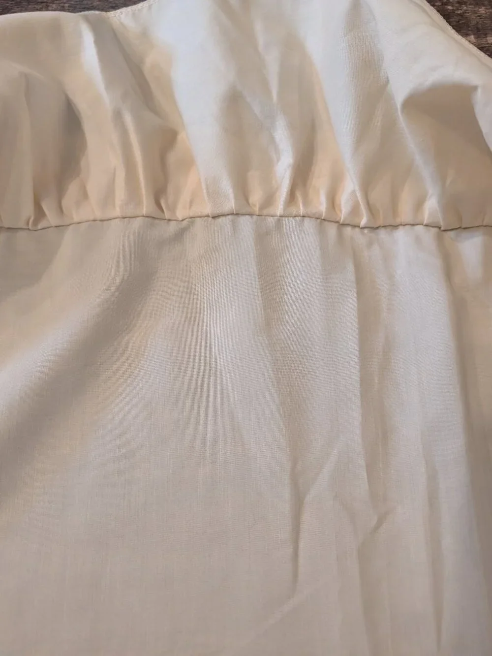 VTG Set of 6 Sears Ruffled Cream Curtains Panels w/ Tie Backs 64X48 3 Windows